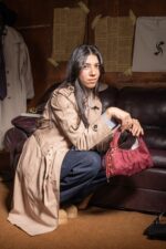 Chamoisette in burgundy