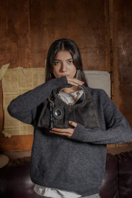 Chamoisette in black